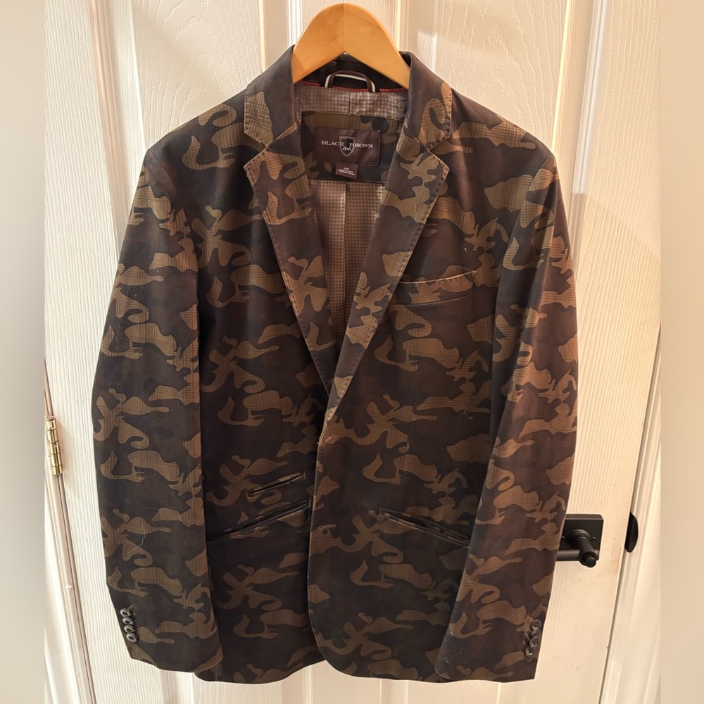 Black Brown 1826 Camouflage Men's Jacket